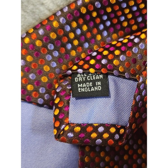 Richard James Savile Row Multicolor Silk Tie - Picture 2 of 7